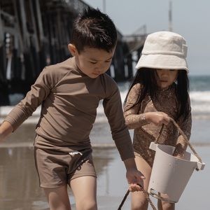 Illoura Sol Rashie (vintage brown) Rash Guard and Shorts